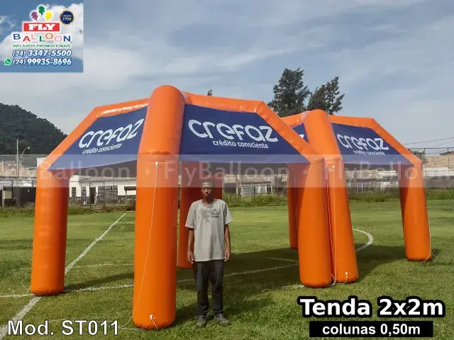Estandes infláveis promocionais para Crefaz
