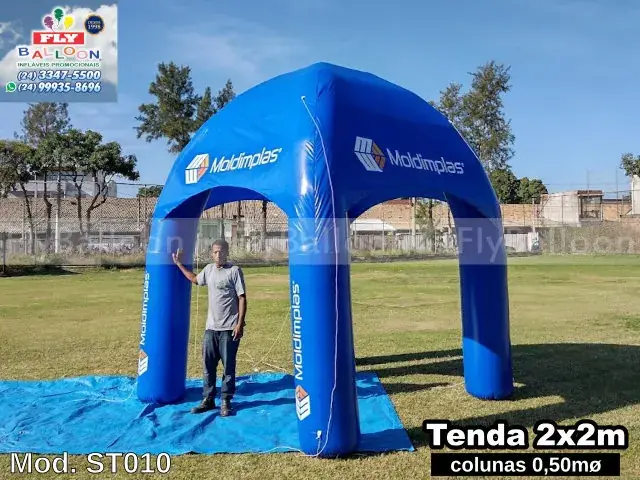 Stand inflável promocional para Moldimplas