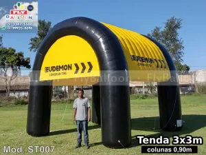 estande inflável promocional pneus eudemon
